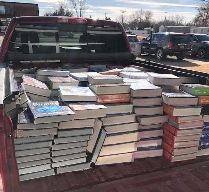 Donated books from Desmet